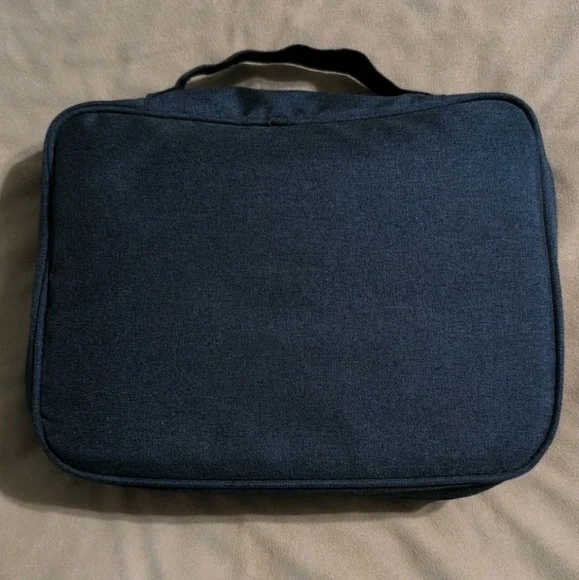 Bible Carrying Book Case Black and Gray Bag Scout Book Cover Handle - Picture 2 of 11